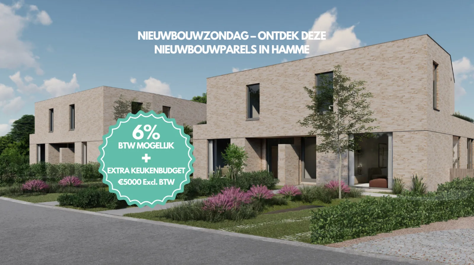 Maisons neuves de 3 ou 4 chambres au cœur de Kastel (Hamme) 
