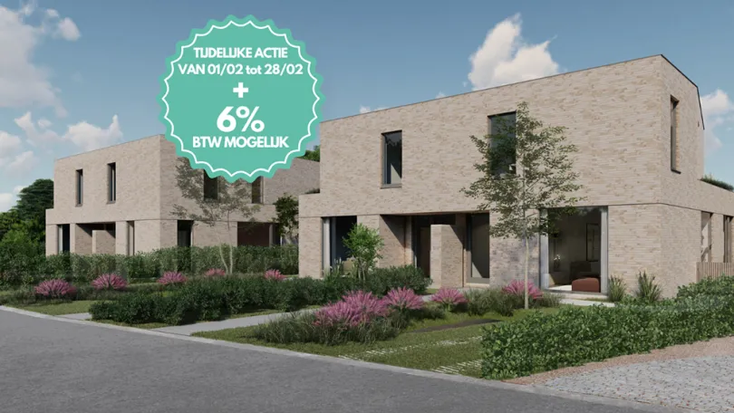 Nieuwbouwwoningen met 3 of 4 slaapkamers in hartje Kastel (Hamme)0