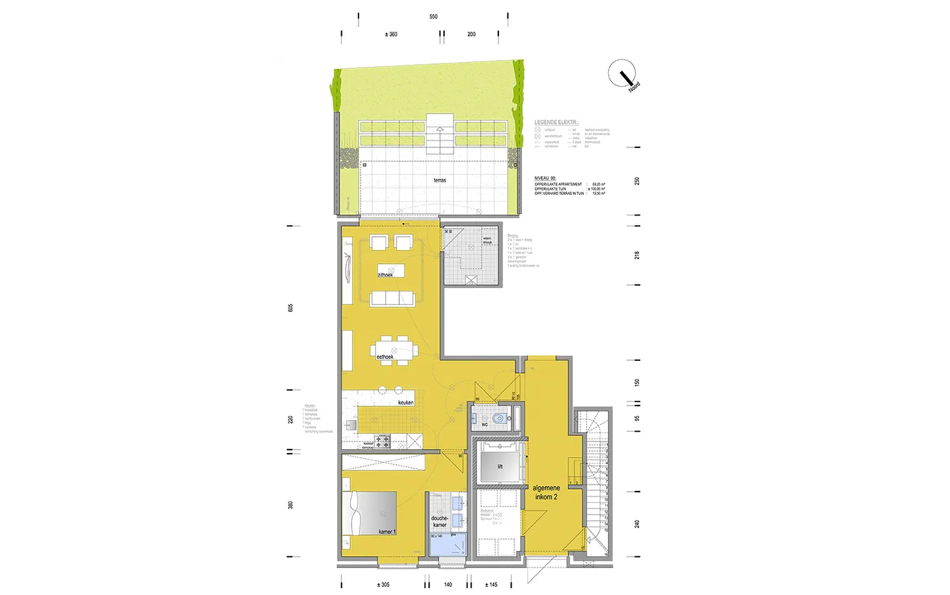 Nieuwbouw appartement met terras en grote tuin (31/001)