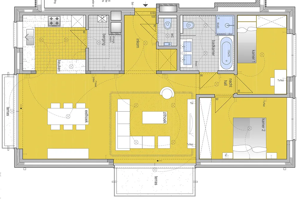 Corner apartment with lots of light and two terraces (03.1)