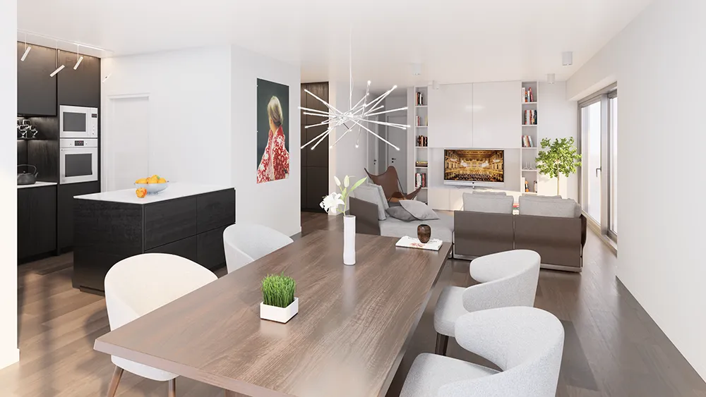 Luminous corner apartment with two terraces (01.1) 
