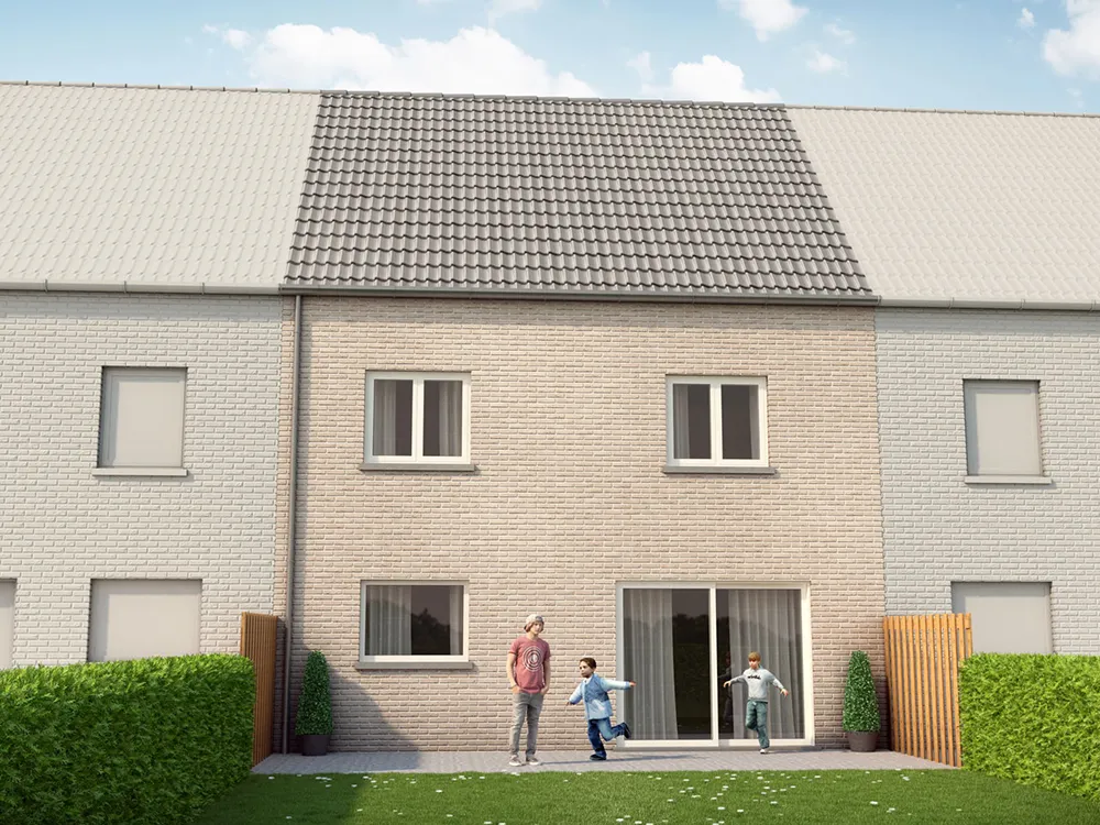  Closed new-build house near the center