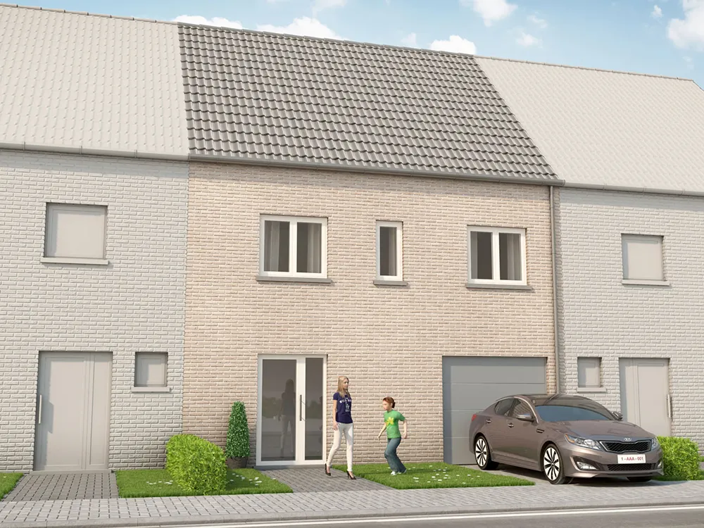  Closed new-build house near the center0