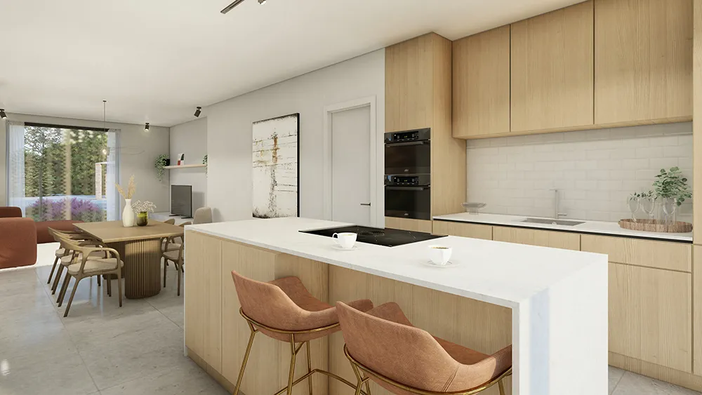 Nieuwbouwwoningen met 3 of 4 slaapkamers in hartje Kastel (Hamme)