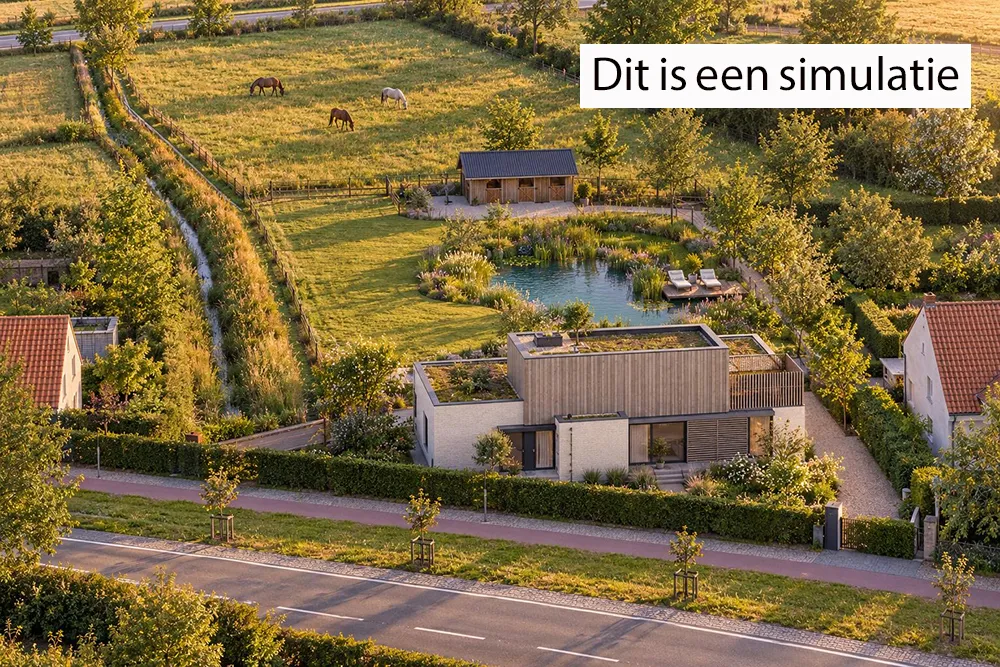 Newly approved home with 7,373 m² of pasture
