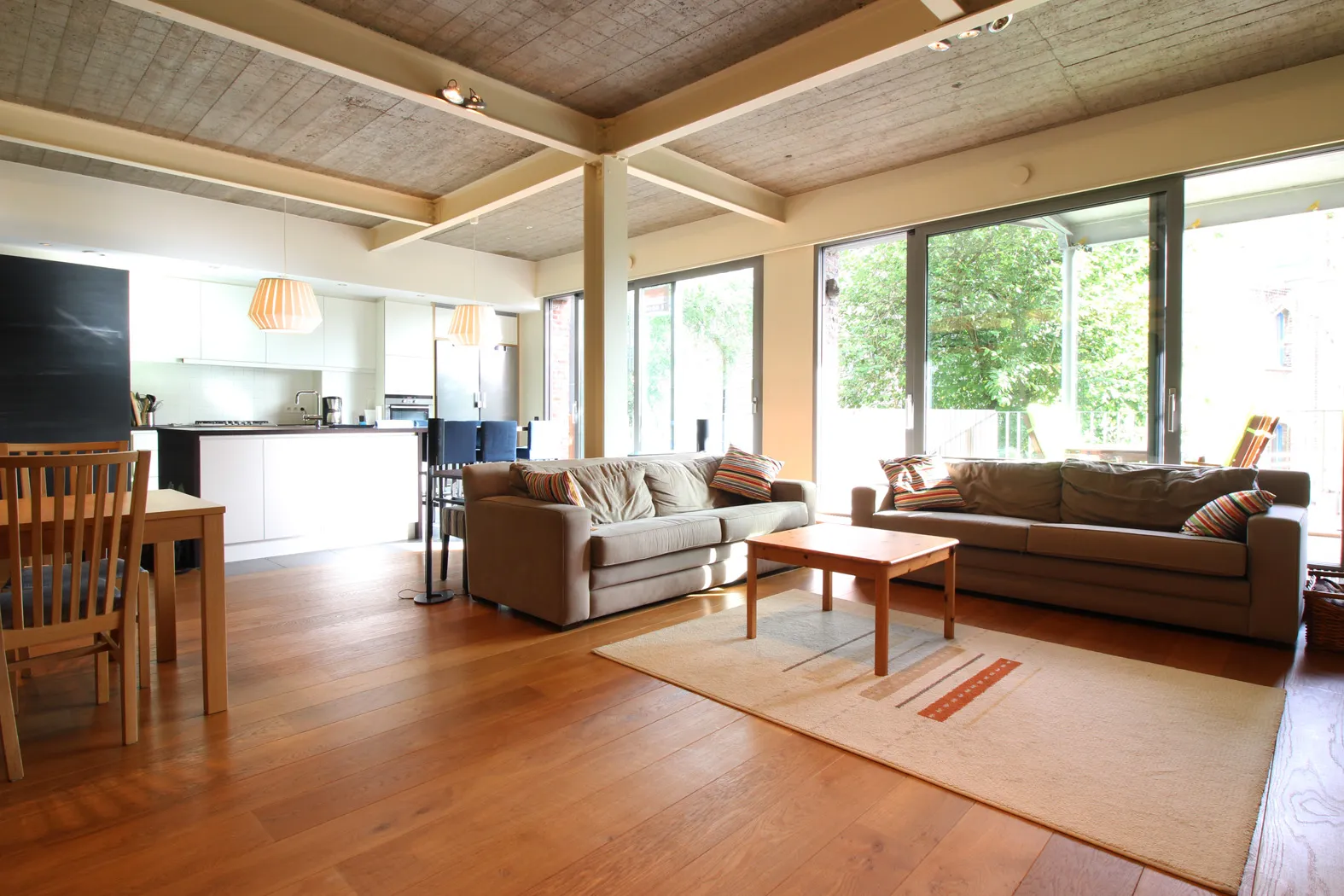 Luxueze loft met zicht op groen binnengebied2